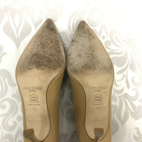 Jimmy Choo Beige Heels 11.5 / 41.5 - Picture 6 of 8